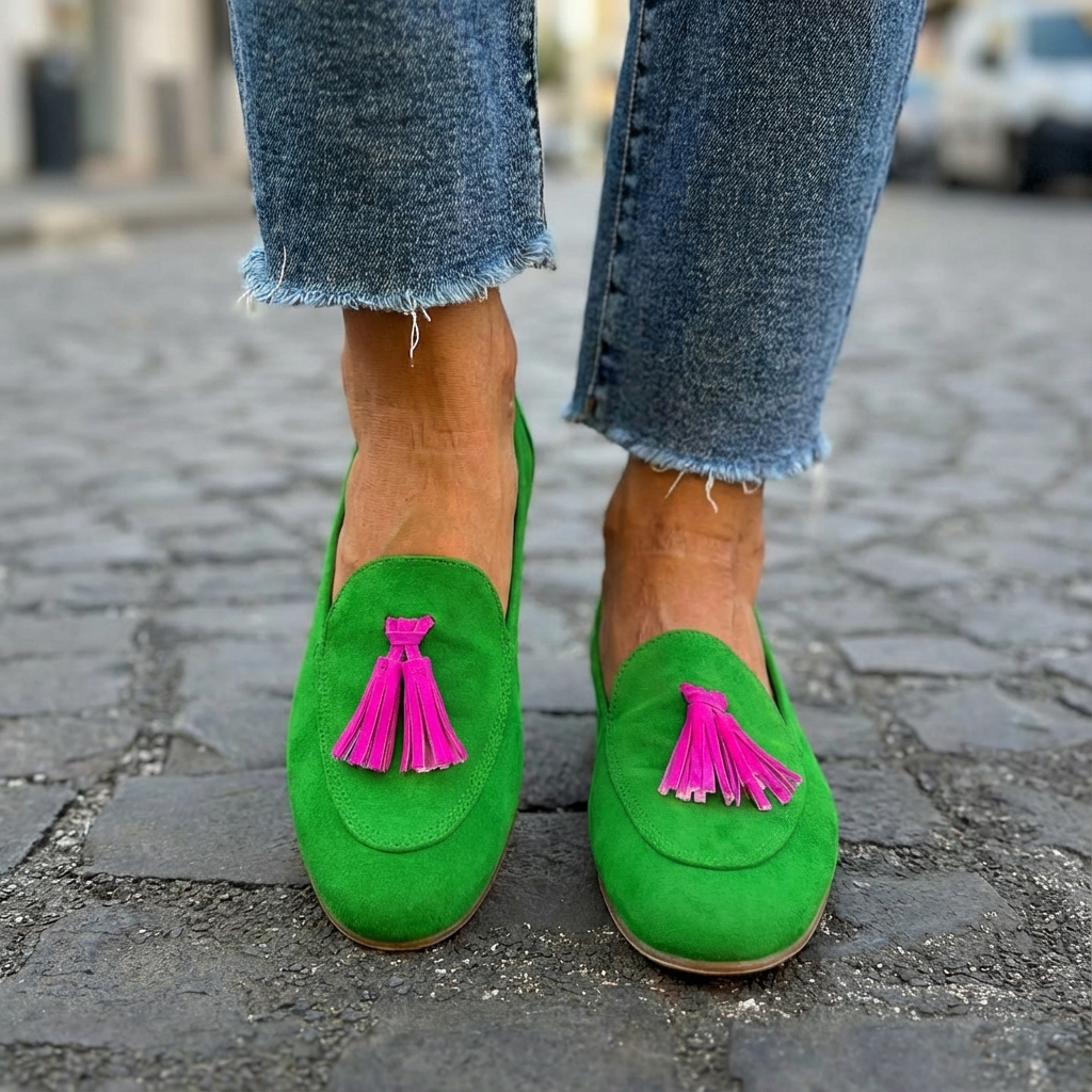 Mandy | Fringade Loafers