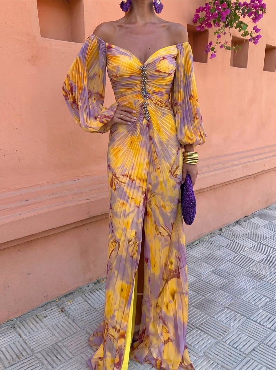 Georgette | FLORAL MAXIKLÄNNING