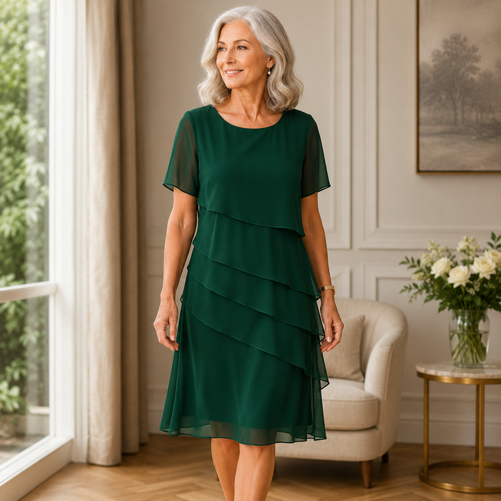 Lovelia | Elegantes, bequemes Rüschenkleid