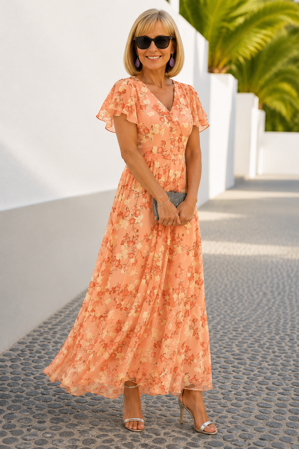 Judith | Elegant Midi Klänning