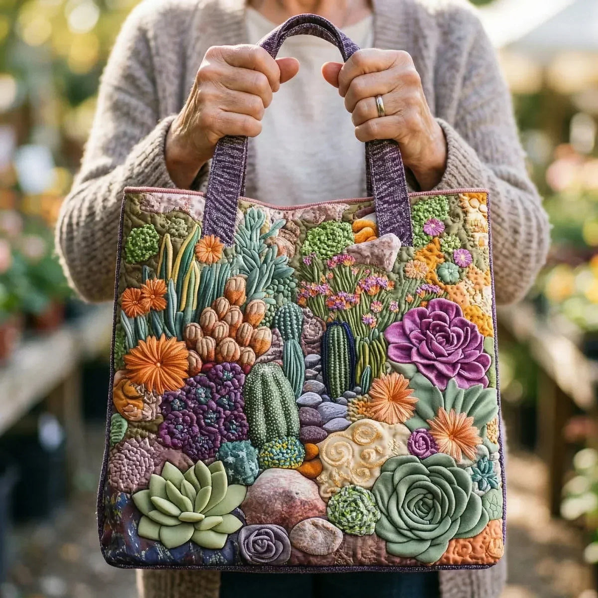 Cecilia | Hantverkstote - Saftigt Trädgård