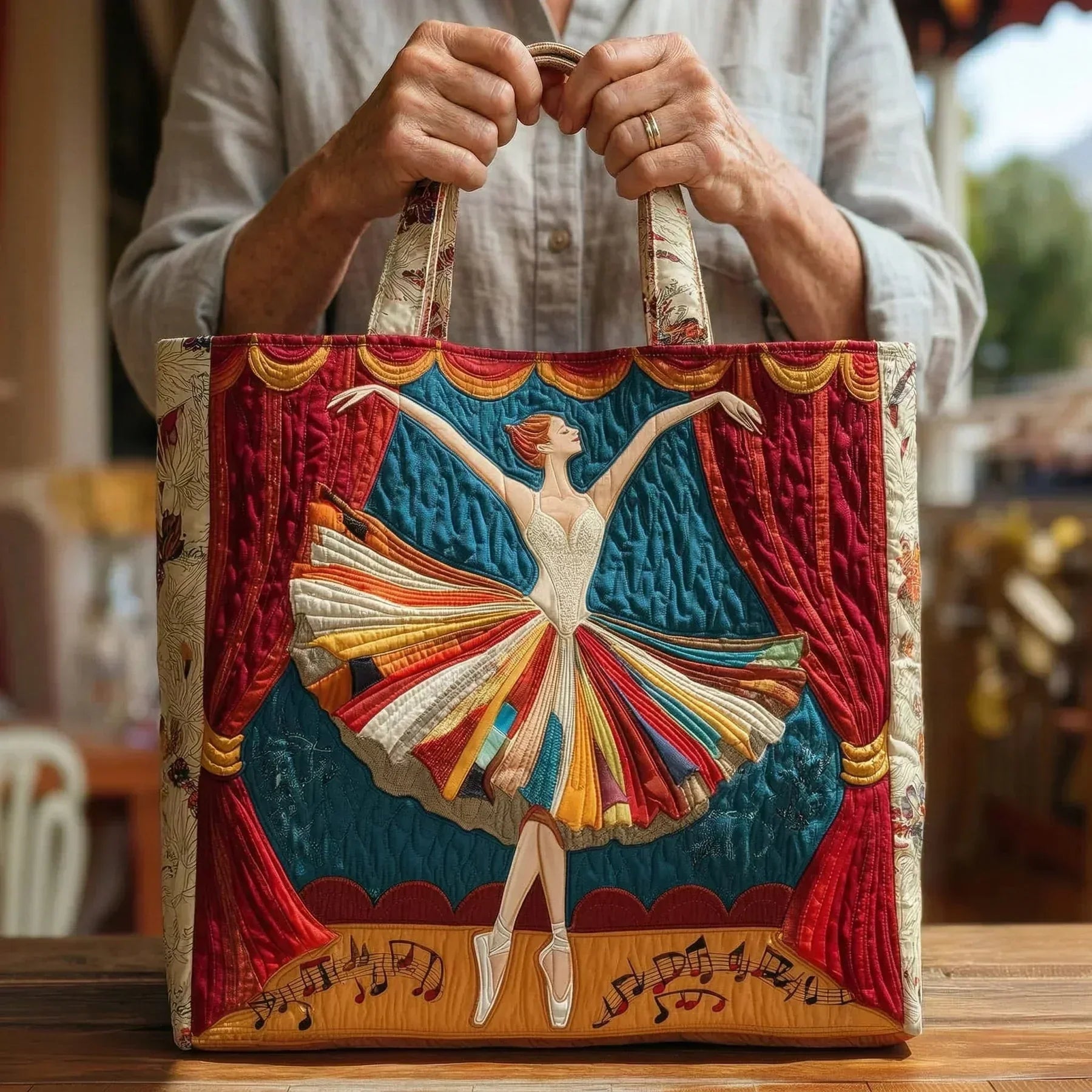 Britta | Quiltad Väska - Elegant Ballerina