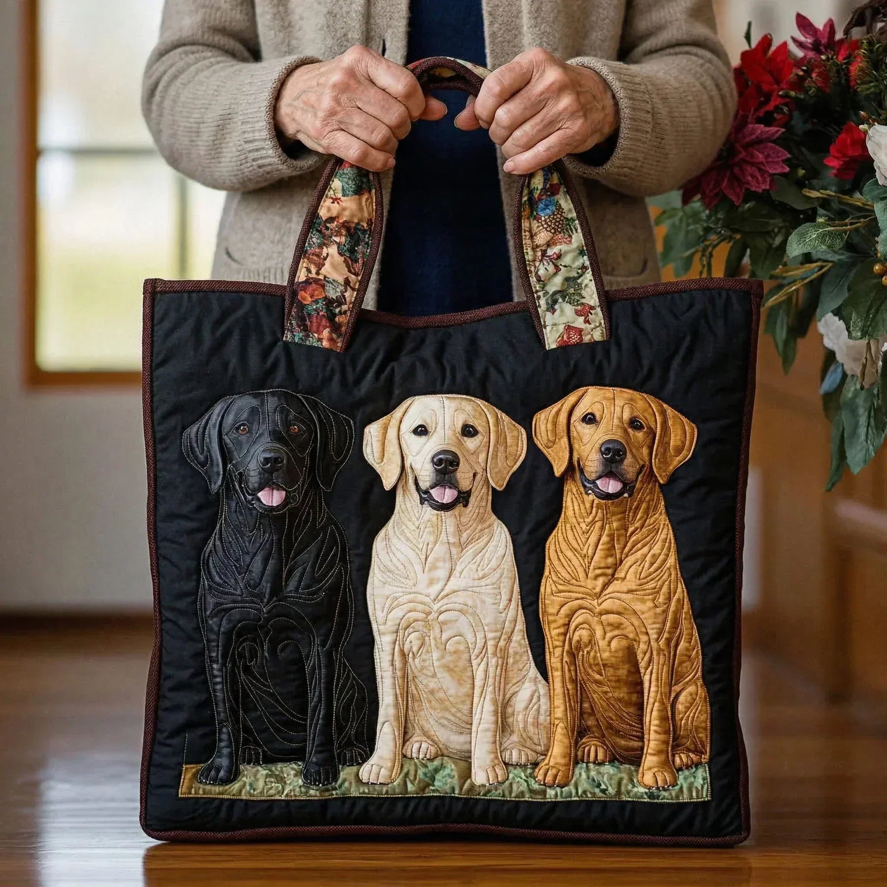 Emelie | Hantverksväska - Tre Labradors