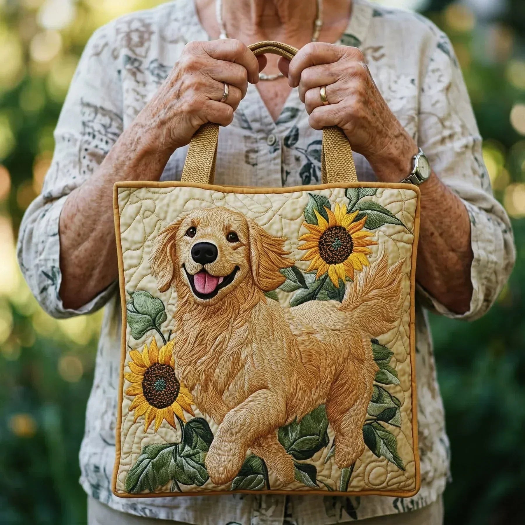 Johanna | Artisan Tote - Golden Retriever