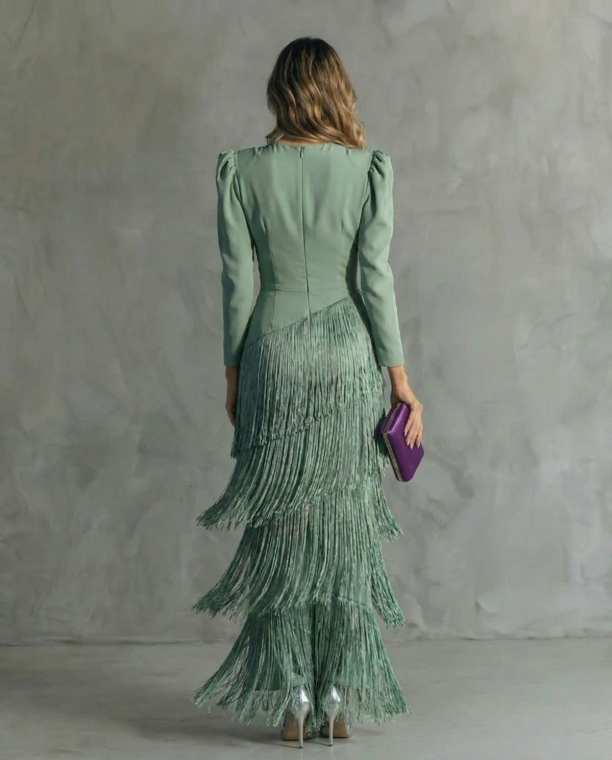 Chiara | Elegant Klänning med Fransar