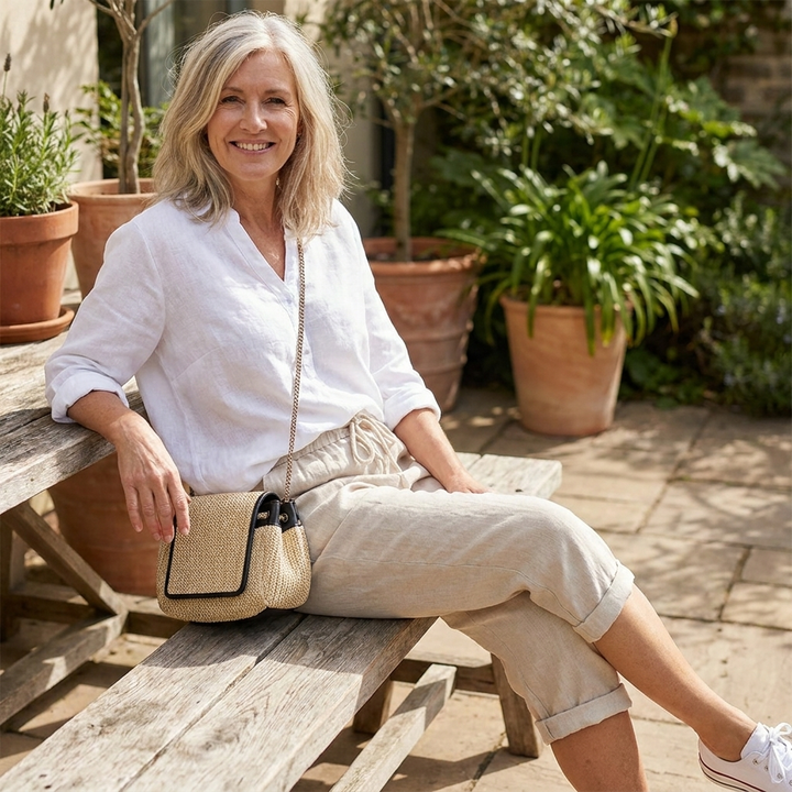 Lillemor | Bomull linné Damer Shorts