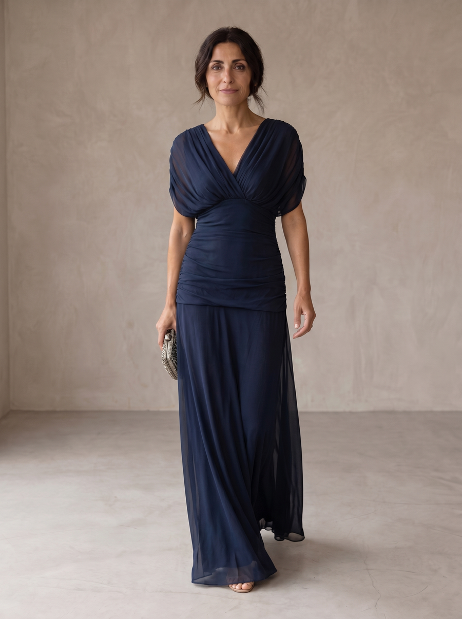 Avery | Elegant Blå Klänning