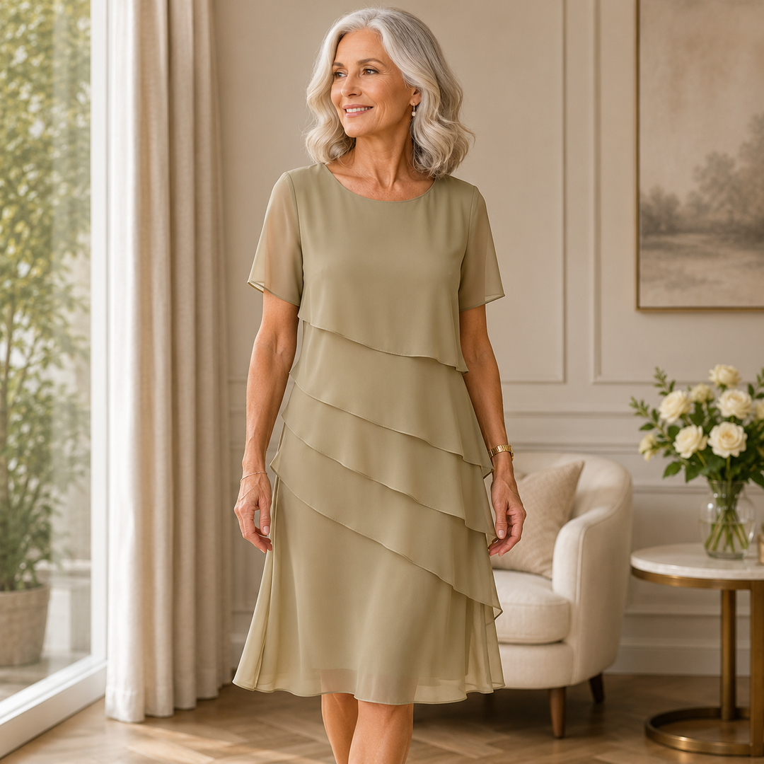 Lovelia | Elegantes, bequemes Rüschenkleid