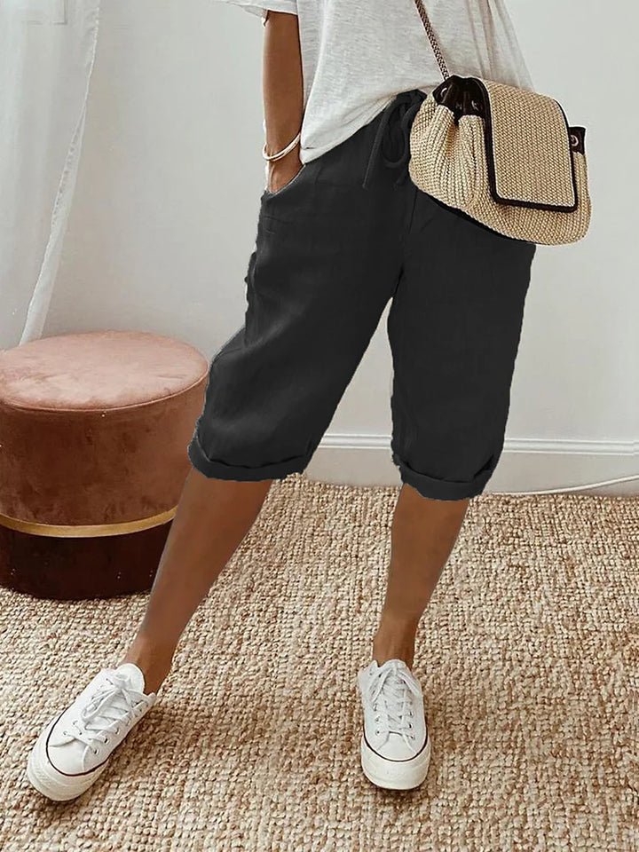 Lillemor | Bomull linné Damer Shorts
