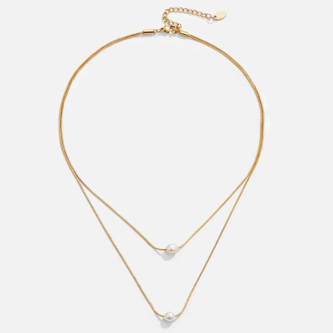 Sofistikerad Lagerpärlans Halsband