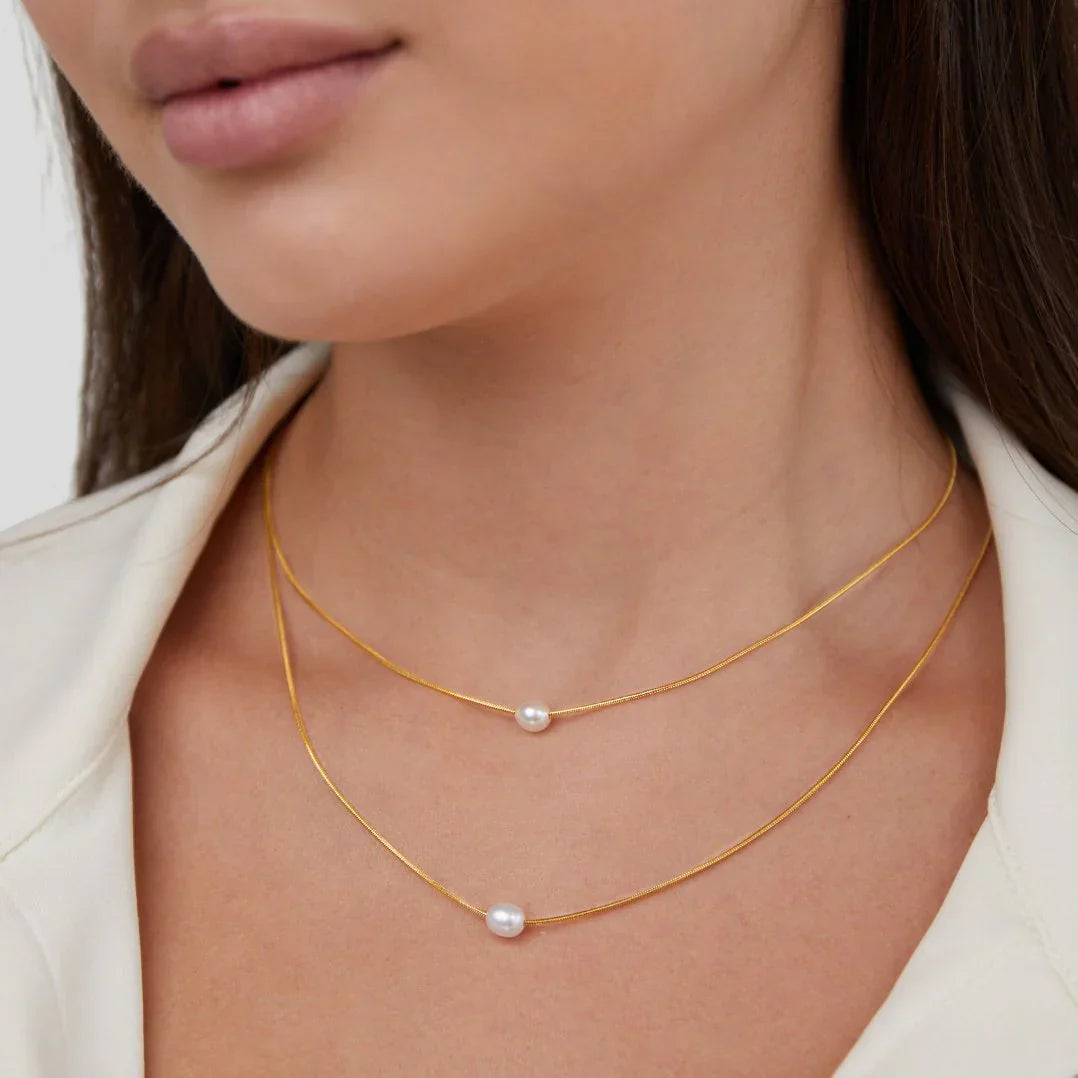 Sofistikerad Lagerpärlans Halsband