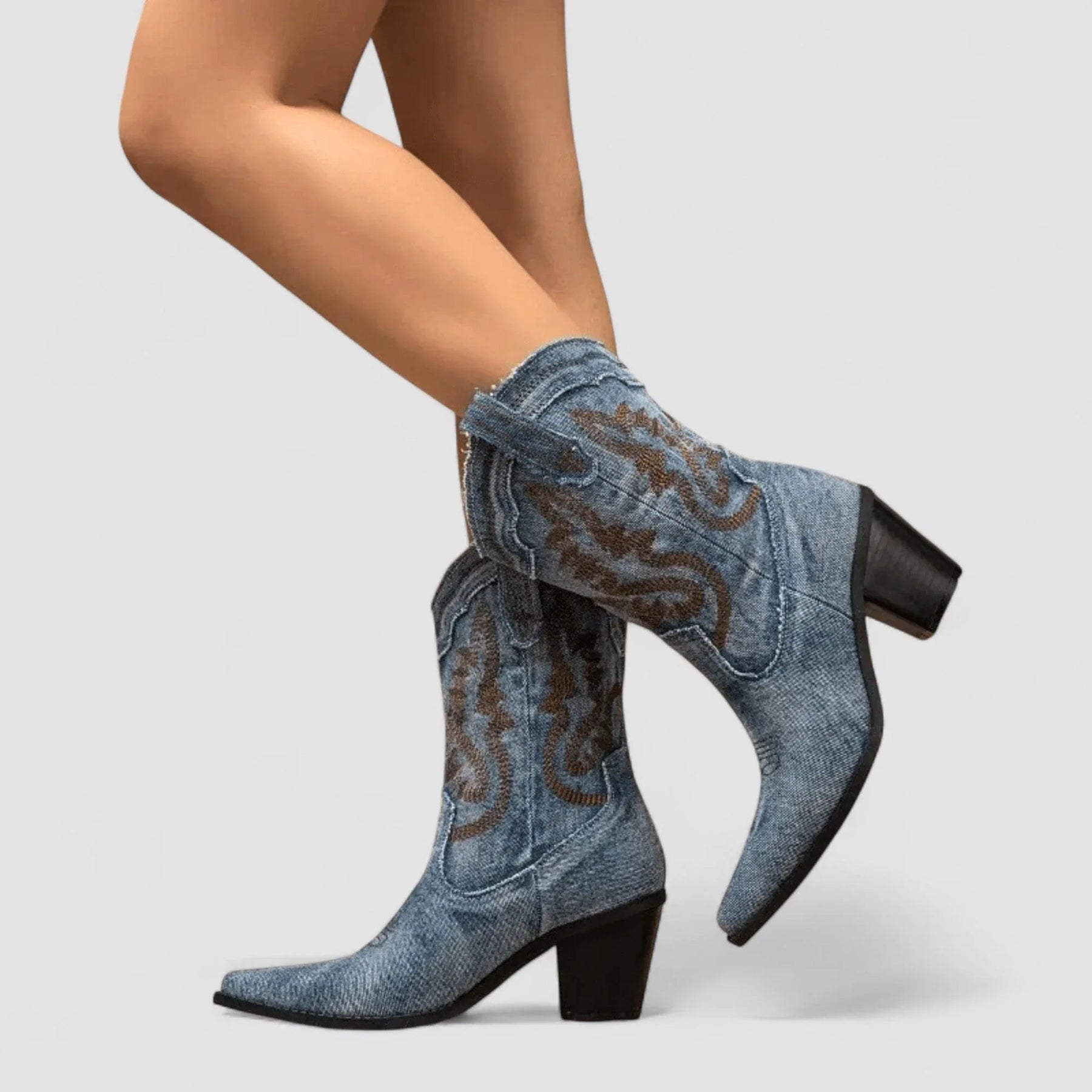 Selena | Ortopediska Denim Ankelskor