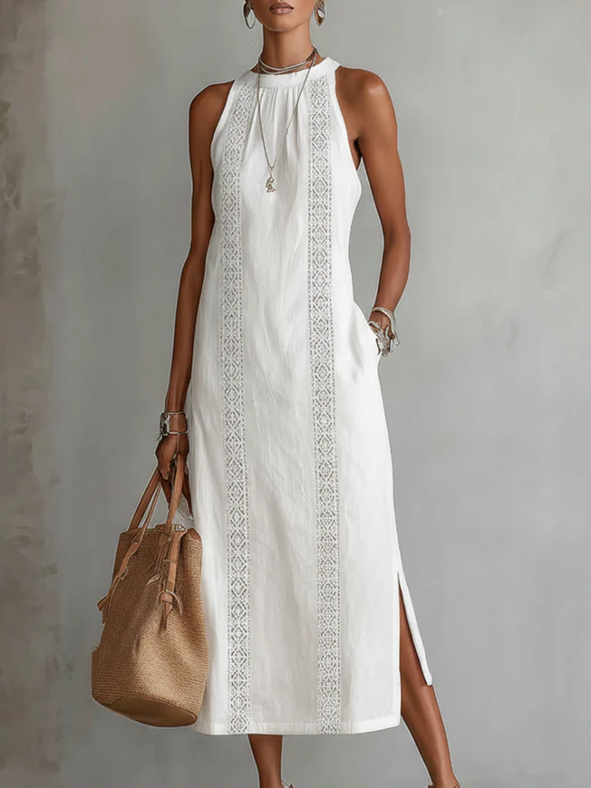 Chloe | Elegant Sommar Midi Klänning