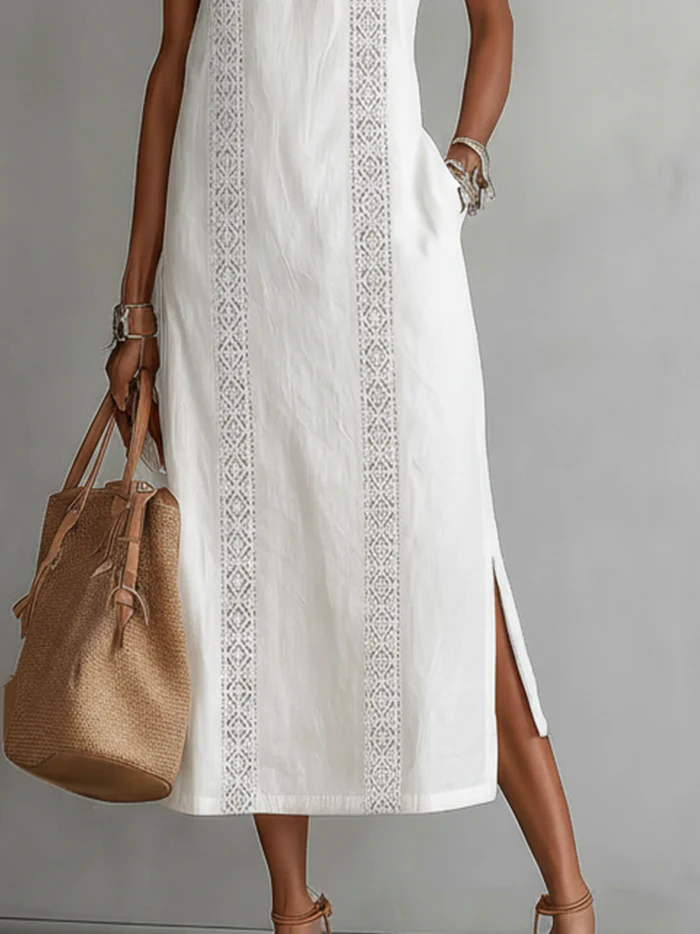 Chloe | Elegant Sommar Midi Klänning
