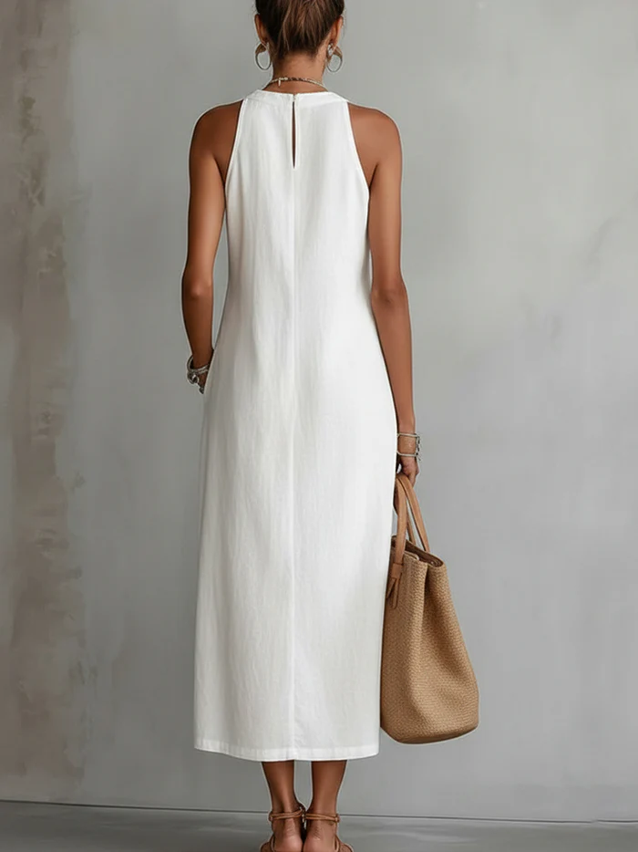 Chloe | Elegant Sommar Midi Klänning