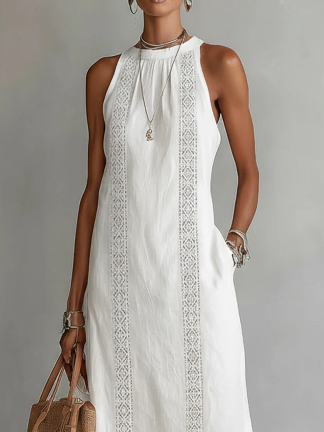 Chloe | Elegant Sommar Midi Klänning