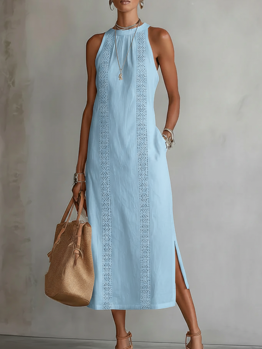 Chloe | Elegant Sommar Midi Klänning