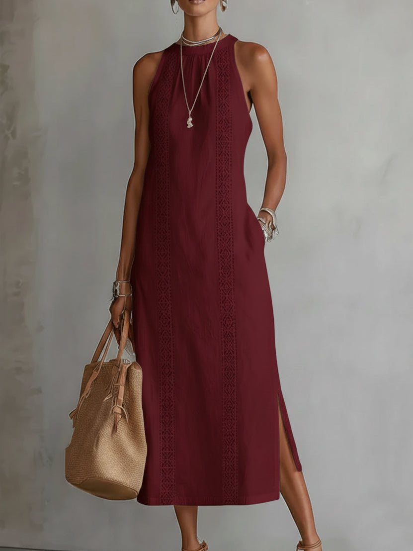 Chloe | Elegant Sommar Midi Klänning