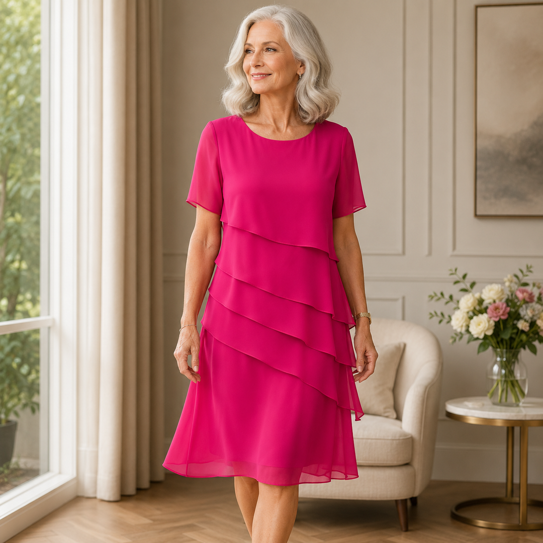 Lovelia | Elegantes, bequemes Rüschenkleid