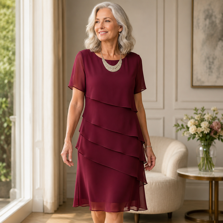 Lovelia | Elegantes, bequemes Rüschenkleid