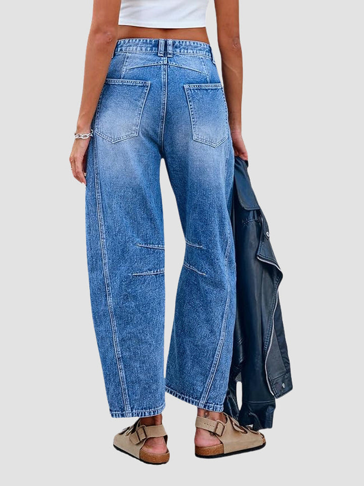 Linda | Utsvängda Avslappnade Jeans