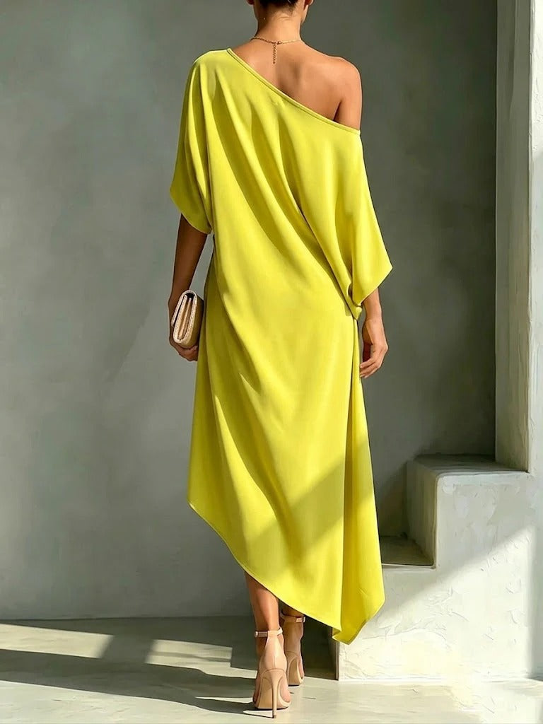Yvonne | Elegant asymmetrisk klänning