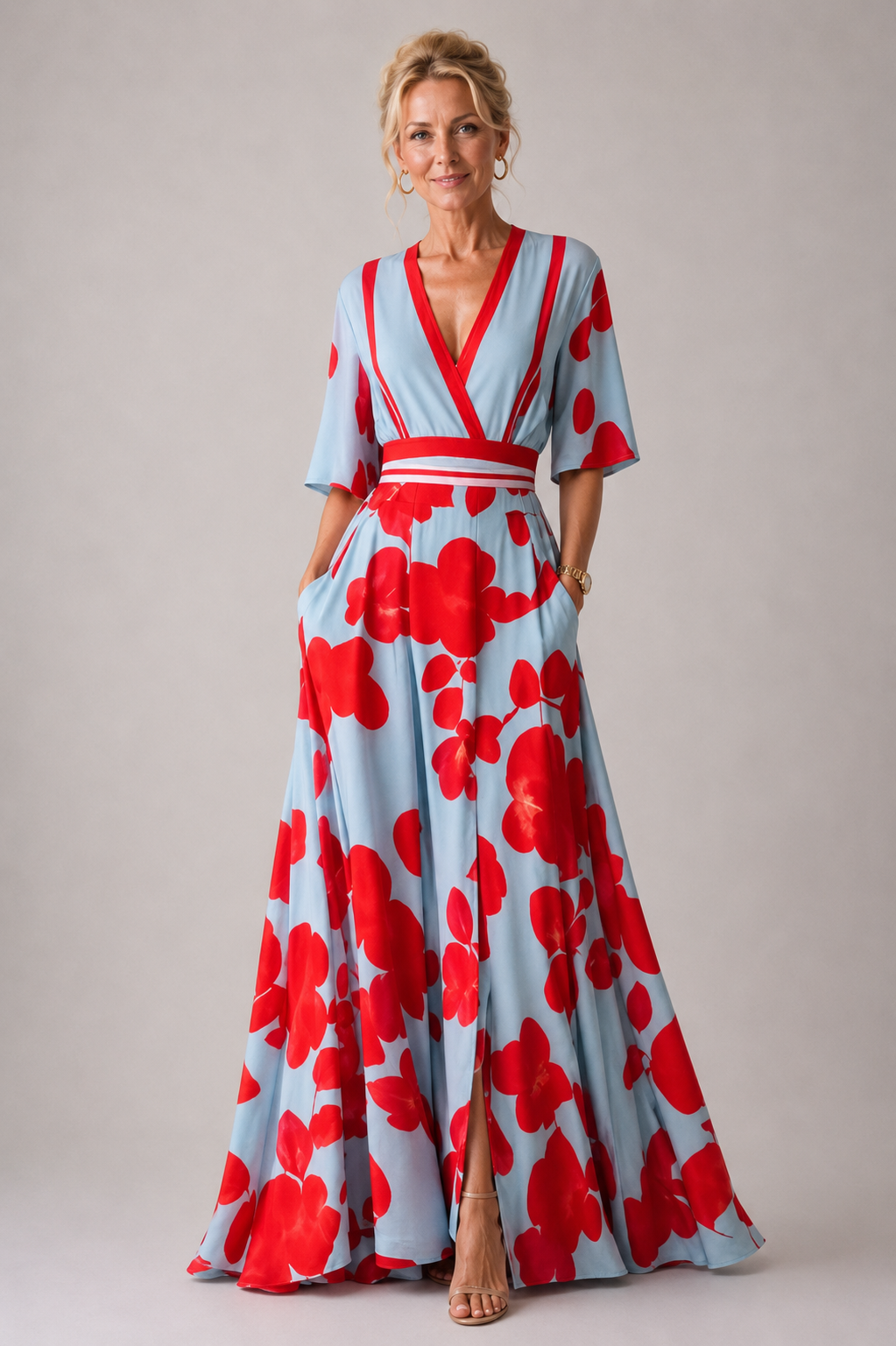 Ysa | Chic Klänning med Blommönster
